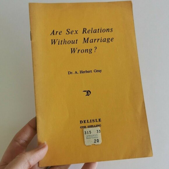 1961 Are Sex Relations Without Marriage Wrong, Dr. Herbert Gray Anglican Church - Picture 1 of 6